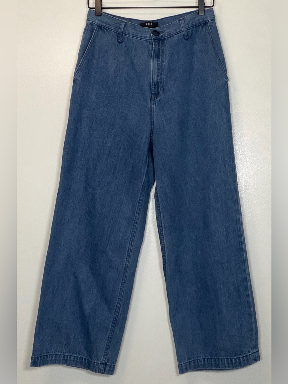 Able Women’s Relaxed Wide-Leg Jeans in Blue